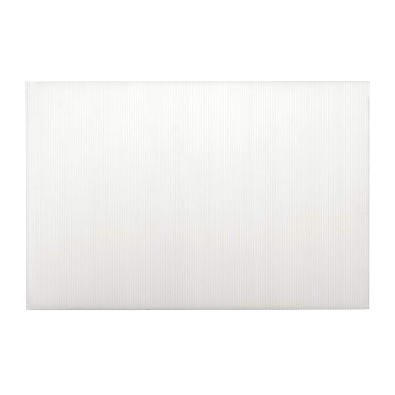 15 Pack: 20" x 30" Transparent Plastic Corrugated Board by Creatology™